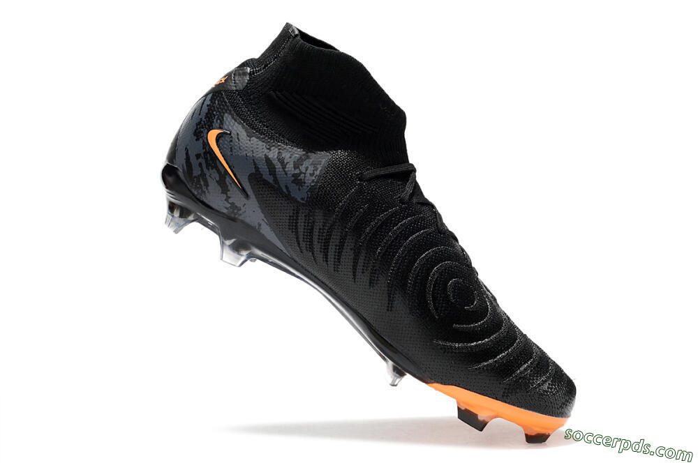 Nike Phantom Luna Elite FG High-Tops Football Boots - Black/Silver/Orange 4