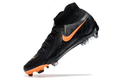 Nike Phantom Luna Elite FG High-Tops Football Boots - Black/Silver/Orange