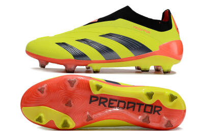 Adidas Predator Accuracy+ FG Low-Tops Football Boots - Yellow/Black/Red