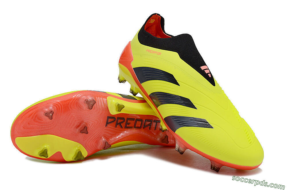 Adidas Predator Accuracy+ FG Low-Tops Football Boots - Yellow/Black/Red 3