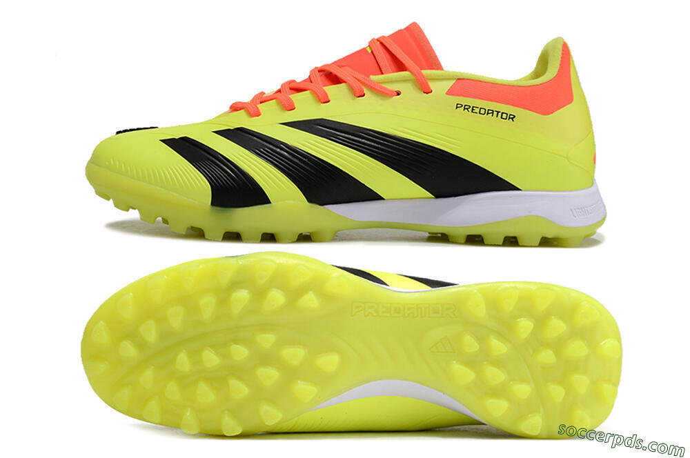Adidas Predator 24 Elite TF Low-Tops Football Shoes - Yellow/Black/Red 0