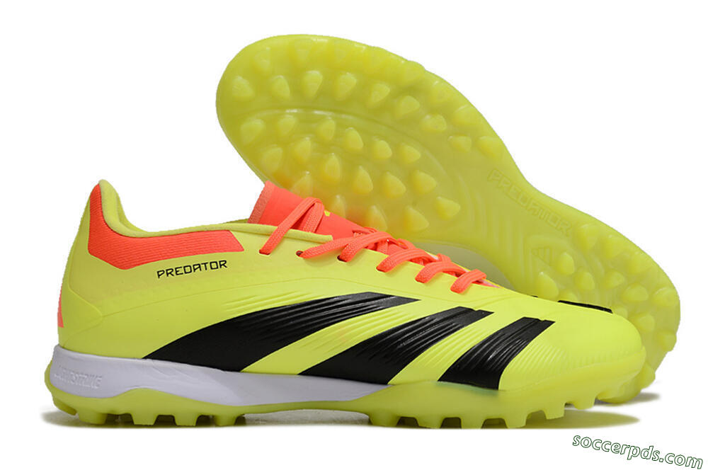 Adidas Predator 24 Elite TF Low-Tops Football Shoes - Yellow/Black/Red 1