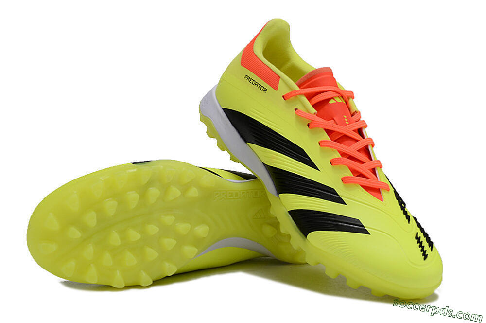 Adidas Predator 24 Elite TF Low-Tops Football Shoes - Yellow/Black/Red 3