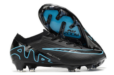 Nike Air Zoom Mercurial Vapor 15 Elite FG Low-Tops Football Boots - Black/Jade/Blue