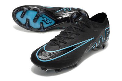Nike Air Zoom Mercurial Vapor 15 Elite FG Low-Tops Football Boots - Black/Jade/Blue