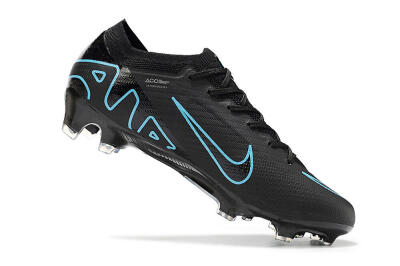 Nike Air Zoom Mercurial Vapor 15 Elite FG Low-Tops Football Boots - Black/Jade/Blue