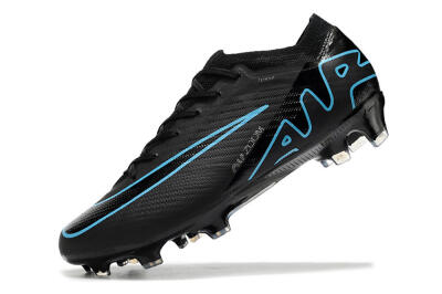 Nike Air Zoom Mercurial Vapor 15 Elite FG Low-Tops Football Boots - Black/Jade/Blue