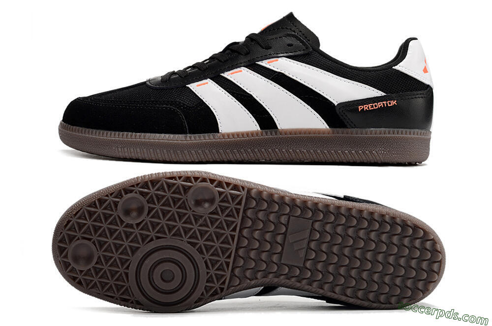 Adidas Predator 24 League IC Low-Tops Football Shoes - Black/White/Brown 0