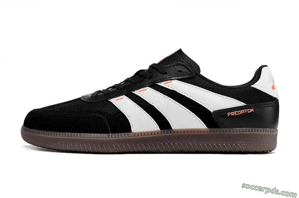 Adidas Predator 24 League IC Low-Tops Football Shoes - Black/White/Brown 2