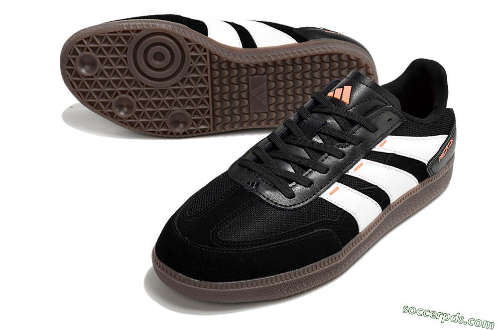 Adidas Predator 24 League IC Low-Tops Football Shoes - Black/White/Brown 3