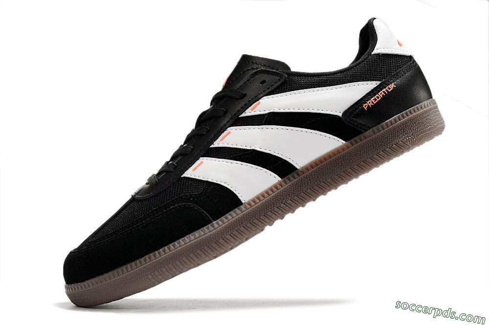 Adidas Predator 24 League IC Low-Tops Football Shoes - Black/White/Brown 5