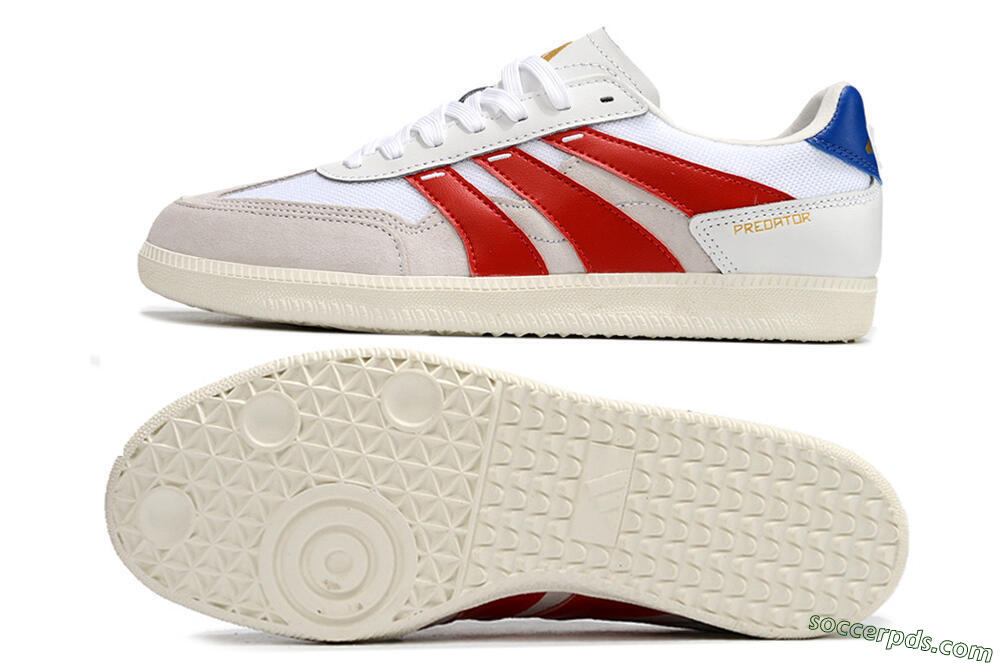 Adidas Predator 24 League IC Low-Tops Football Shoes - Grey/White/Red/Blue 0