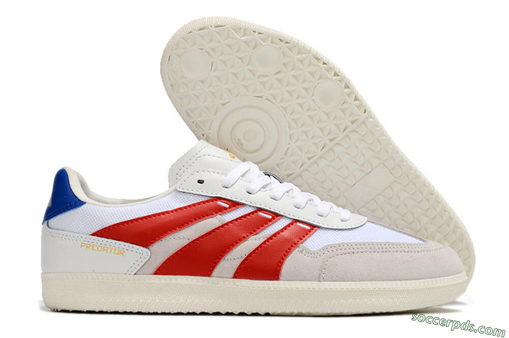 Adidas Predator 24 League IC Low-Tops Football Shoes - Grey/White/Red/Blue 1