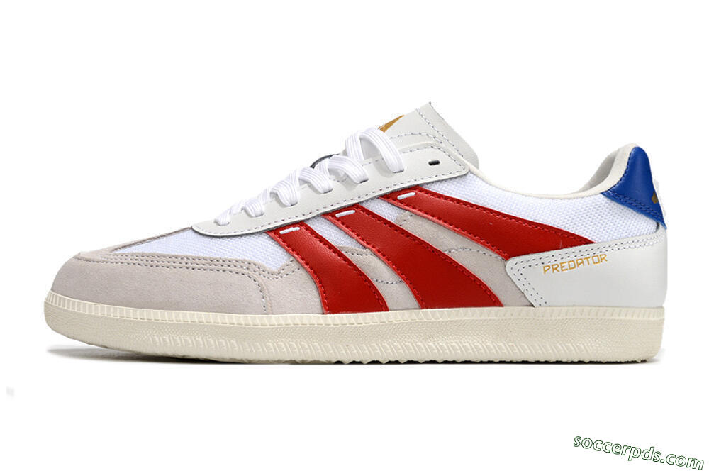 Adidas Predator 24 League IC Low-Tops Football Shoes - Grey/White/Red/Blue 2