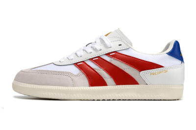 Adidas Predator 24 League IC Low-Tops Football Shoes - Grey/White/Red/Blue