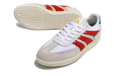 Adidas Predator 24 League IC Low-Tops Football Shoes - Grey/White/Red/Blue