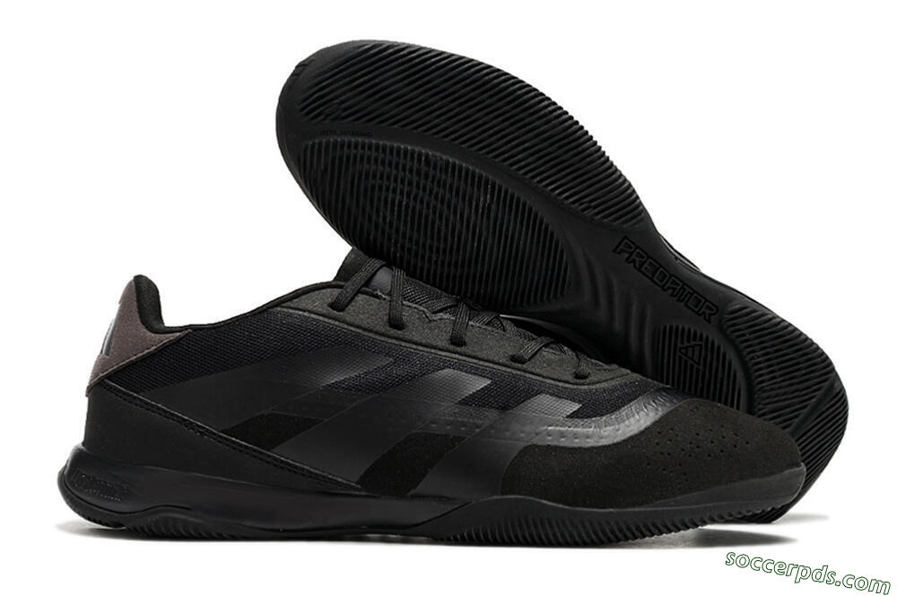 Adidas Predator 24 Elite IC Low-Tops Football Shoes - Black/Brown/Black 1