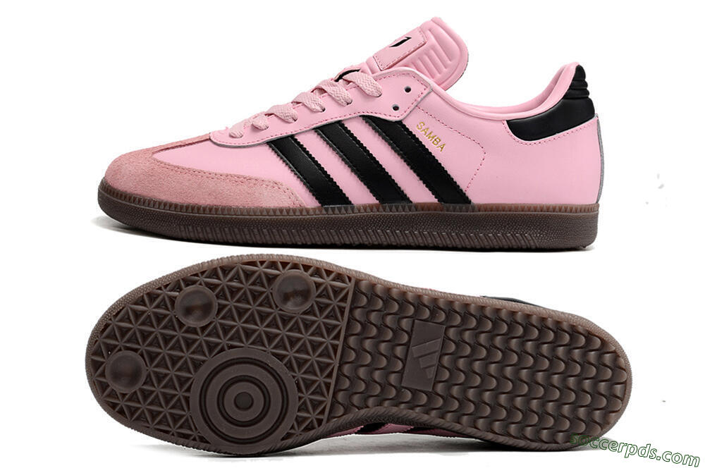 Adidas Samba Messi IC Low-Tops Football Shoes - Pink/Black/Brown 0