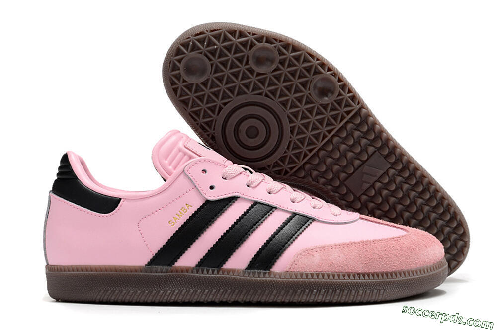 Adidas Samba Messi IC Low-Tops Football Shoes - Pink/Black/Brown 1