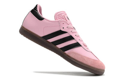 Adidas Samba Messi IC Low-Tops Football Shoes - Pink/Black/Brown