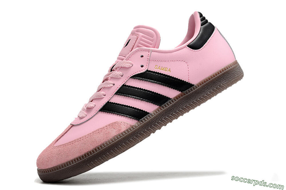 Adidas Samba Messi IC Low-Tops Football Shoes - Pink/Black/Brown 5
