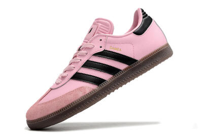 Adidas Samba Messi IC Low-Tops Football Shoes - Pink/Black/Brown