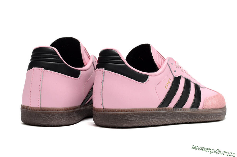 Adidas Samba Messi IC Low-Tops Football Shoes - Pink/Black/Brown 6