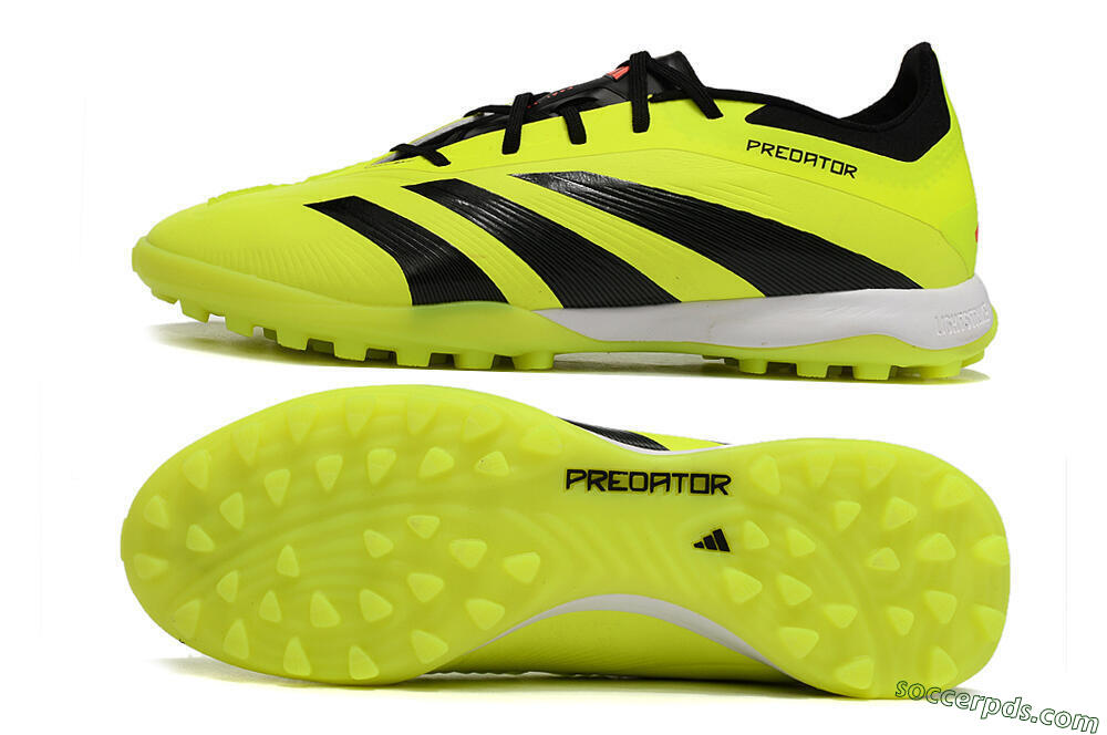 Adidas Predator 24 Elite TF Low-Tops Football Shoes - Yellow/Black/White 0