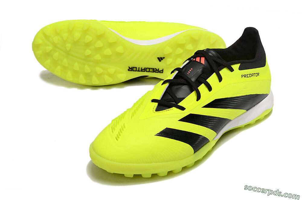 Adidas Predator 24 Elite TF Low-Tops Football Shoes - Yellow/Black/White 3