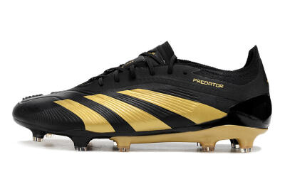 Adidas Predator 24 Elite FG Low-Tops Football Boots - Black/Gold