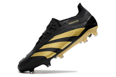Adidas Predator 24 Elite FG Low-Tops Football Boots - Black/Gold