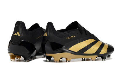 Adidas Predator 24 Elite FG Low-Tops Football Boots - Black/Gold