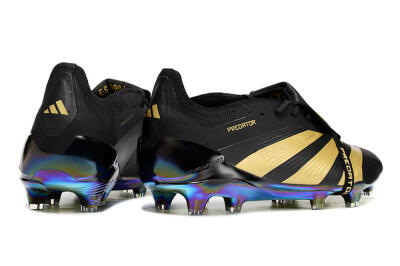 Adidas Predator Elite Foldover Tongue FG Low-Tops Football Boots - Black/Gold