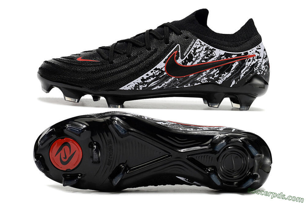 Nike Phantom Luna Elite NU FG Low-Tops Football Boots - Black/Red/White 0