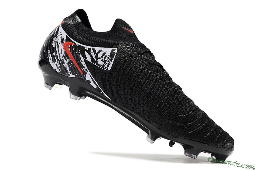 Nike Phantom Luna Elite NU FG Low-Tops Football Boots - Black/Red/White 4
