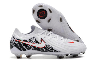 Nike Phantom Luna Elite NU FG Low-Tops Football Boots - White/Red/Black