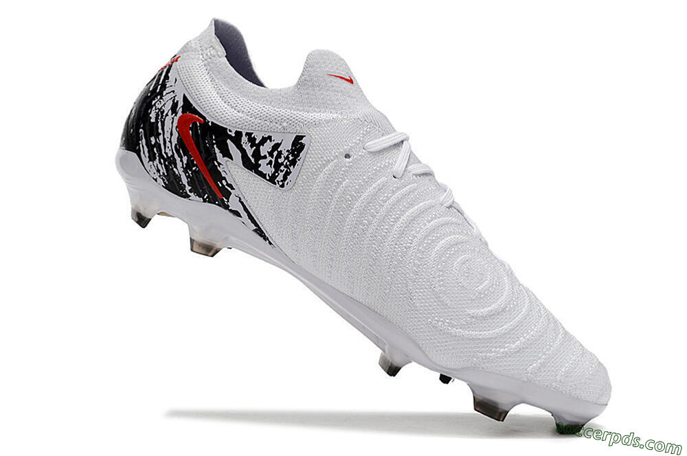 Nike Phantom Luna Elite NU FG Low-Tops Football Boots - White/Red/Black 4
