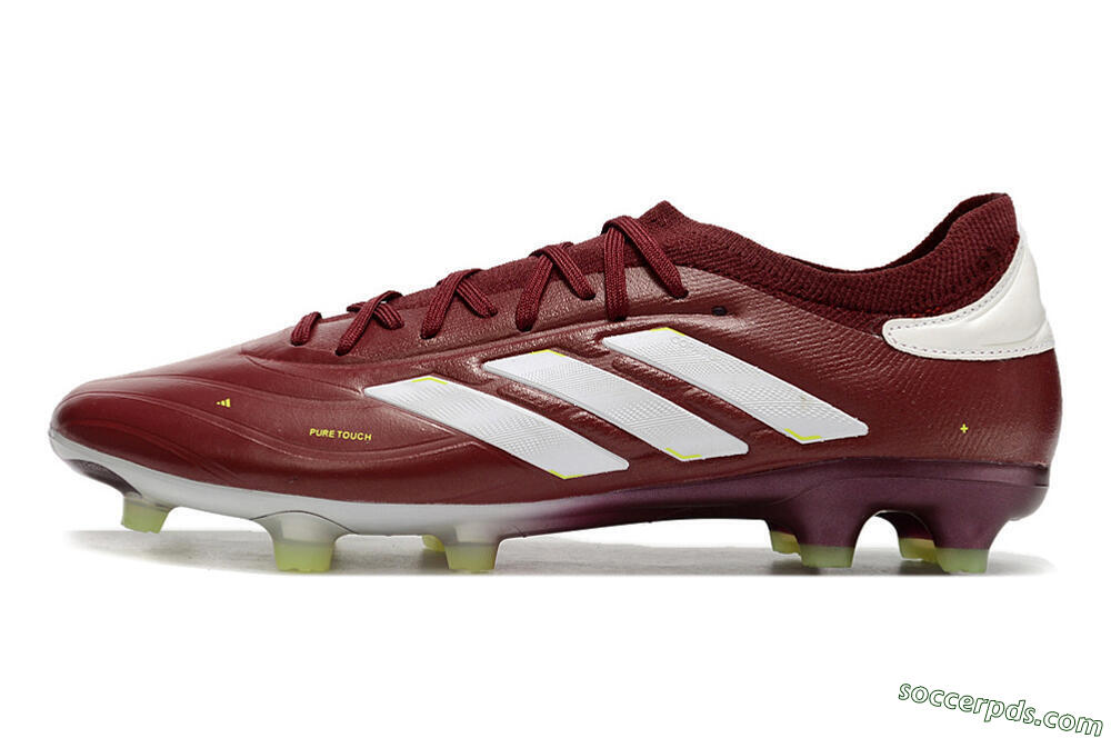 Adidas Copa Pure 2+ FG Low-Tops Football Boots - Red/White/Yellow 2