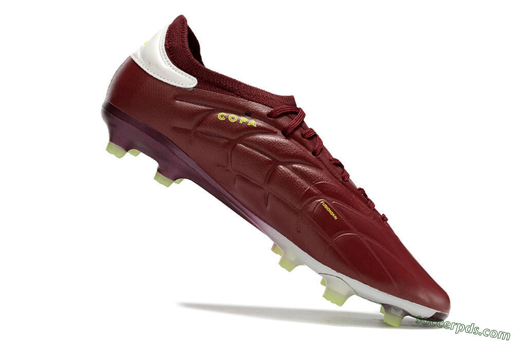 Adidas Copa Pure 2+ FG Low-Tops Football Boots - Red/White/Yellow 4