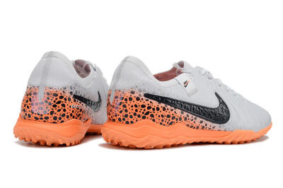 Nike Tiempo Legend 10 Pro TF Low-Tops Football Shoes - White/Black/Orange
