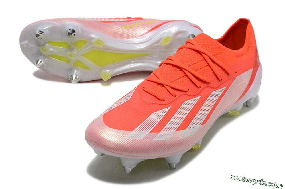 Adidas X Crazyfast.1 SG Low-Tops Football Boots - Red/White/Yellow 3
