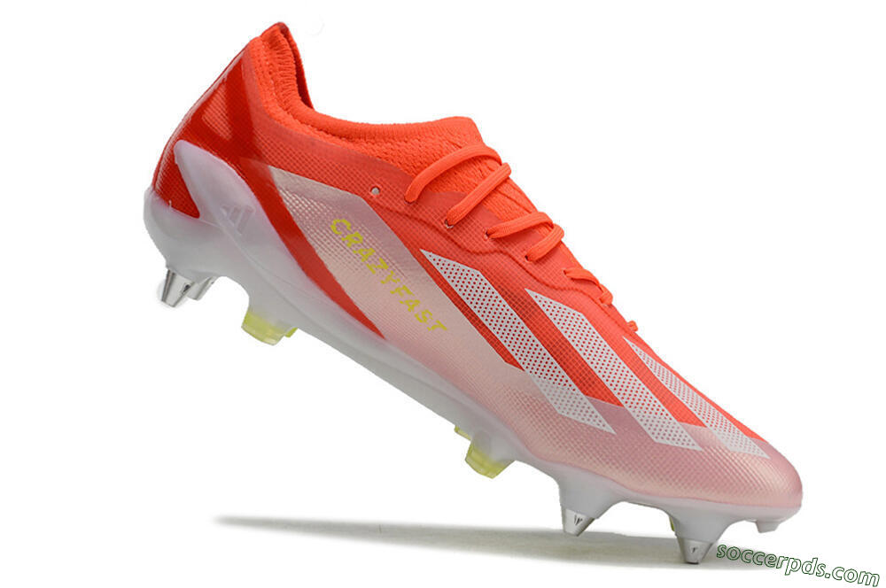 Adidas X Crazyfast.1 SG Low-Tops Football Boots - Red/White/Yellow 4