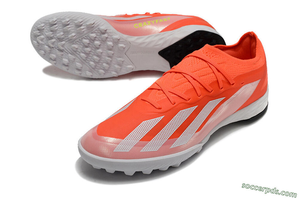 Adidas X Crazyfast.1 TF Low-Tops Football Shoes - Red/White/Black 3