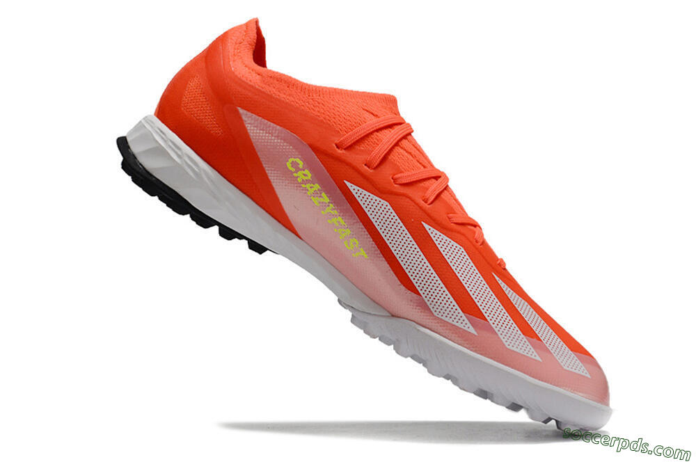 Adidas X Crazyfast.1 TF Low-Tops Football Shoes - Red/White/Black 4