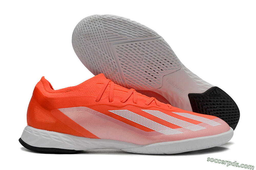 Adidas X Crazyfast.1 IC Low-Tops Football Shoes - Red/White/Black 1