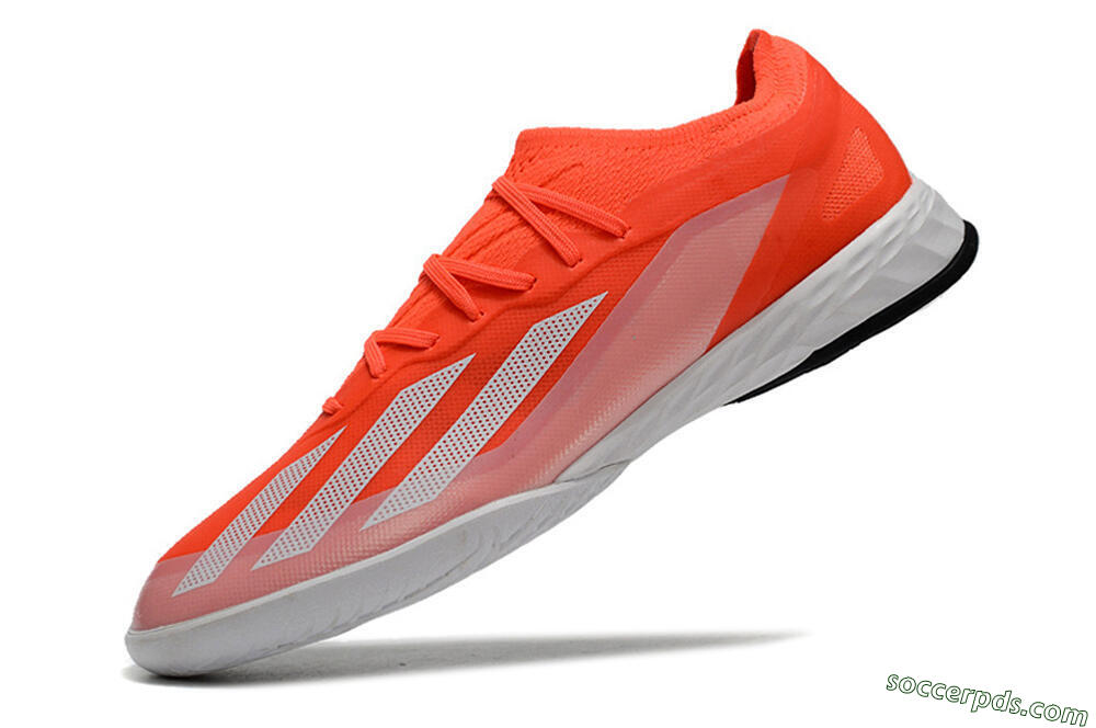 Adidas X Crazyfast.1 IC Low-Tops Football Shoes - Red/White/Black 5