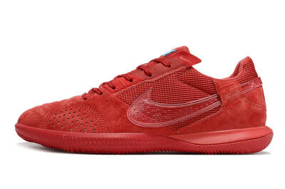 Nike Street Gato IC Low-Tops Football Shoes - Red/Red/Red