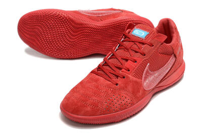 Nike Street Gato IC Low-Tops Football Shoes - Red/Red/Red