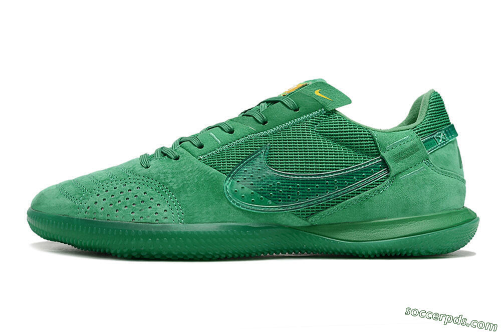 Nike Street Gato IC Low-Tops Football Shoes - Green/Green/Green 2