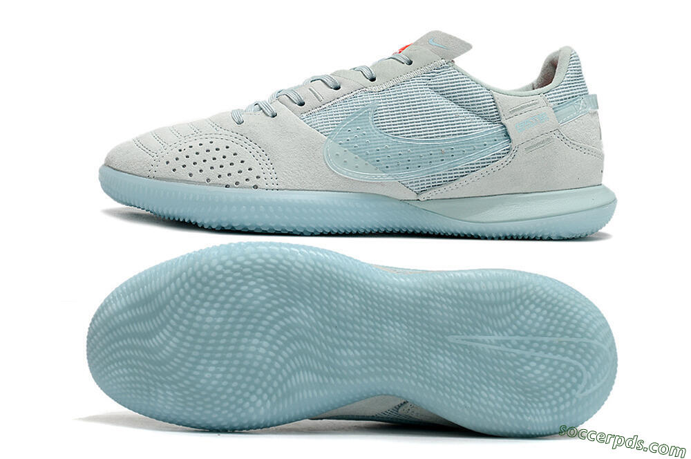 Nike Street Gato IC Low-Tops Football Shoes - Blue/Grey/Blue 0